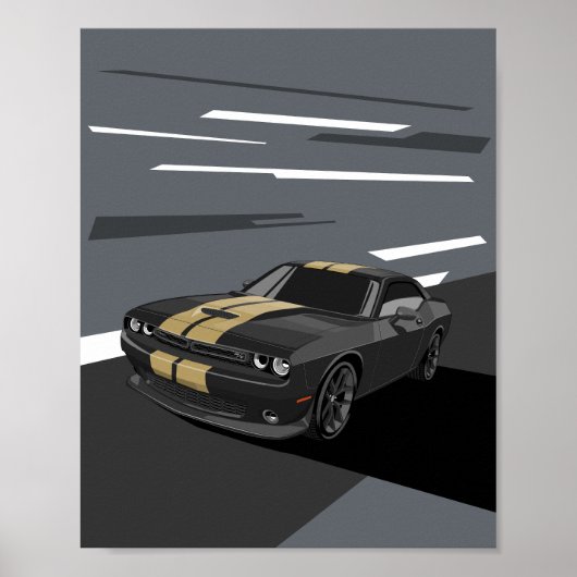 Poster Challenger Noir (Devant)