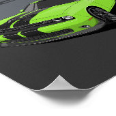 Poster Challenger Vert (Coin)