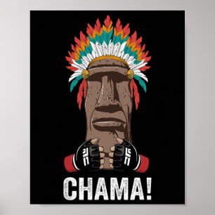 Poster Chama Fighter Mixed martial art Fan Jjb Boxe Muay 