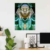 Poster Chaman reptilien 1 (Bureau à domicile)