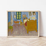 Poster Chambre à Arles | Vincent Van Gogh<br><div class="desc">Chambre à Arles (1889) de l'artiste post-impressionniste néerlandais Vincent Van Gogh. Un tableau d'art original est une huile sur toile représentant une scène intérieure de la chambre de Vincent à Arles dans une perspective déformée inhabituelle. L'utilisation brillante et audacieuse de la couleur dans cette pièce est typique de la palette...</div>