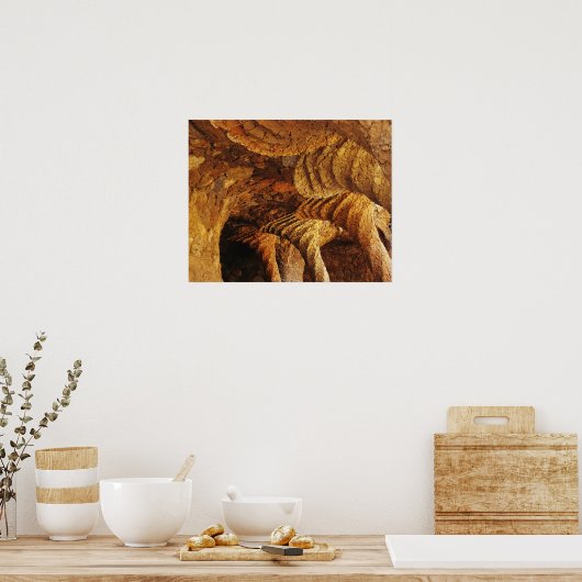 Poster Chambre basse intérieure (pierre) (Cuisine)