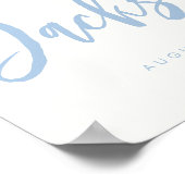 Poster Chambre bébé personnalisée Nom de bébé Pépinière M (Coin)