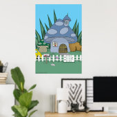 Poster Chambre de champignon (Bureau à domicile)