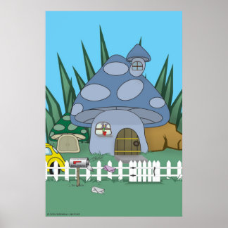 Poster Chambre de champignon