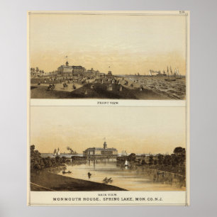 Poster Chambre de Monmouth, lac spring, NJ