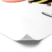 Poster Chambre de nursery pour enfants avec un petit abei (Coin)