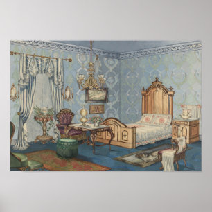Poster Chambre de style victorien d'origine