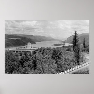 Poster Chambre de vue et point de couronne sur le fleuve