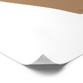 Poster Chambre d'enfant courageuse avec ours tribal migno (Coin)