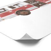 Poster Chambre d'enfants camion de pompier (Coin)