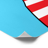 Poster Chambre d'enfants Mouette oiseau de mer drôle mign (Coin)