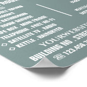 Poster Chambre d'hôtel, Hébergement d'hôtel Publicité (Coin)