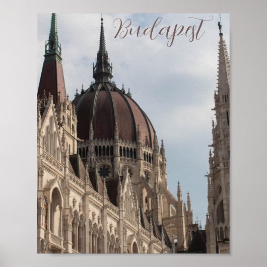 Poster Chambre du Parlement de Budapest (Devant)