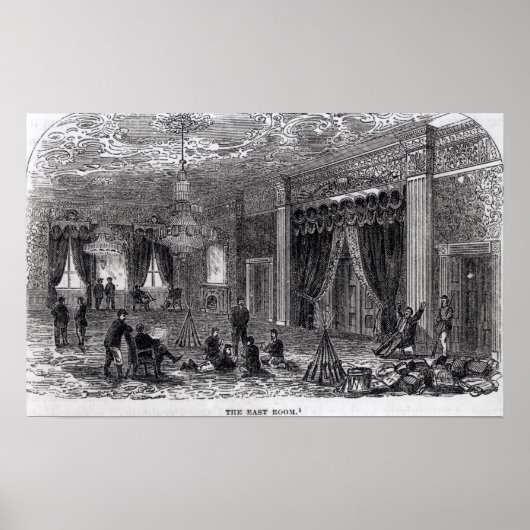 Poster Chambre Est de la Maison Blanche pendant la Civili (Devant)