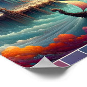 Poster Chambre et petit déjeuner sur mars (Coin)