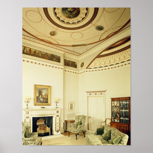 Poster Chambre étrusque dessinée par Robert Adam (Devant)