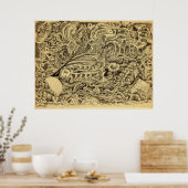 Poster Chambre malade, par Brian Benson (Cuisine)