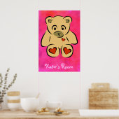 Poster Chambre pour enfant Teddy Bear (Cuisine)