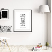 Poster Chambre Sans Livres, Citation De Marcus Tullius Ci