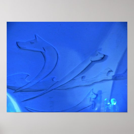 Poster Chambre Wolf à l'Hôtel de Glace, Québec, Canada (Devant)