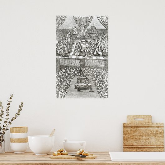 Poster Chambres du Parlement en 1640 (Cuisine)