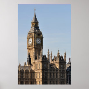 Poster Chambres du Parlement et de Big Ben R-U