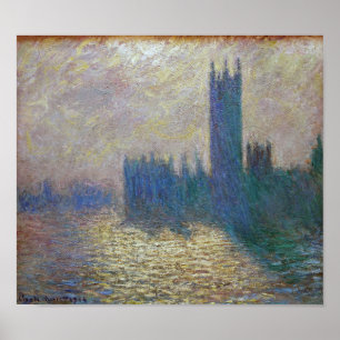 Poster Chambres du Parlement (Londres), Monet