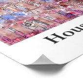 Poster Chambres du Parlement Londres Voyage Aquarelle (Coin)