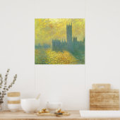 Poster Chambres du Parlement, Stormy Sky par Claude Monet (Cuisine)