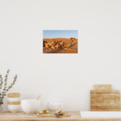 Poster Chameaux dans le désert d'Oman (Cuisine)