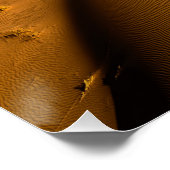 Poster chameaux dans le désert sous ciel bleu (Coin)