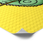 Poster Chameleon Cartoon Lizard Cute (Coin)