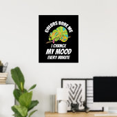Poster Chameleon - Les couleurs sont ennuyeuses (Bureau à domicile)