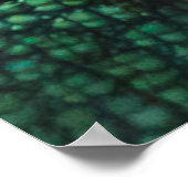 Poster Chameleon Modèle de texture de peau (Coin)