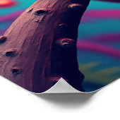 Poster Chameleon Shades - Pop Art Mode Mème Animal (Coin)