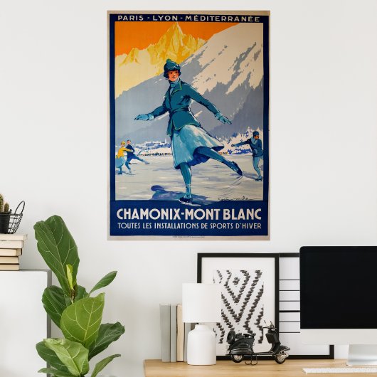 Poster Chamonix (Bureau à domicile)