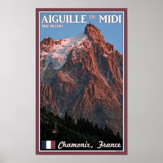 Poster Chamonix - Aiguille du Midi (Devant)