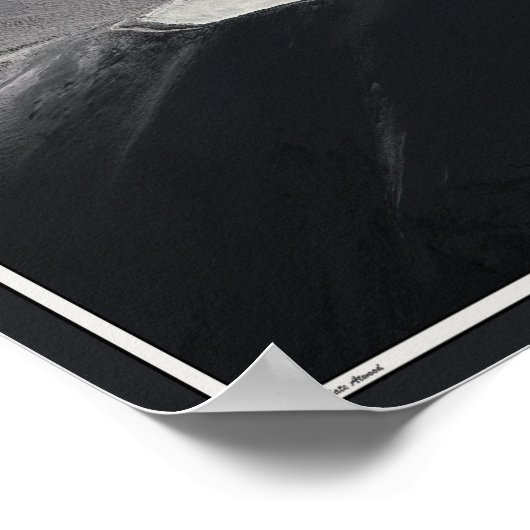 Poster Chamonix - Aiguille du Midi Arete Solo (Coin)