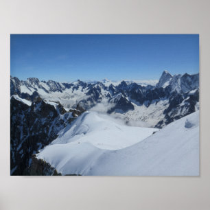 Poster Chamonix des Alpes françaises