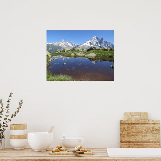 Poster Chamonix des Alpes françaises (Cuisine)