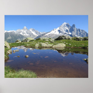Poster Chamonix des Alpes françaises