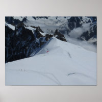 Poster Chamonix des Alpes françaises