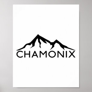 Poster Chamonix France Ski