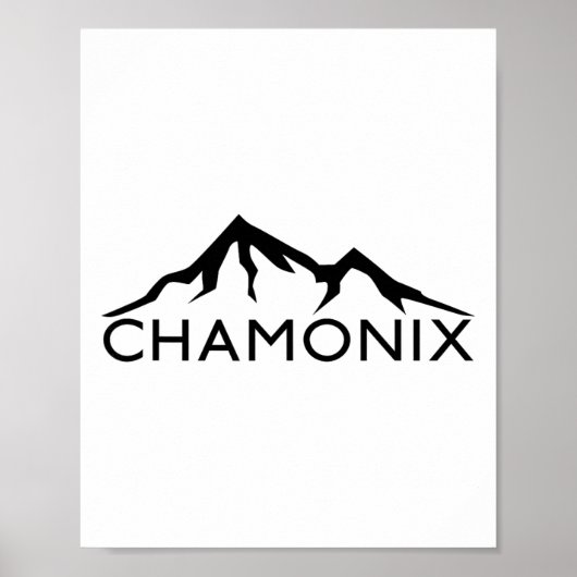 Poster Chamonix France Ski (Devant)