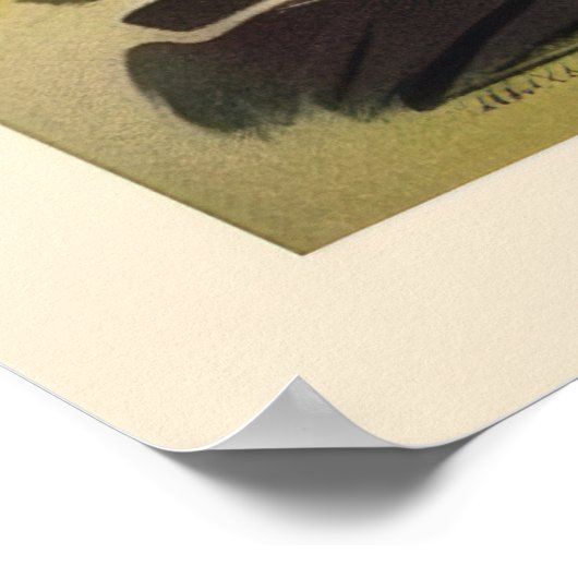 Poster Chamonix, Mont Blan, Ski (Coin)