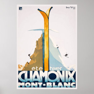 Poster Chamonix Mont Blanc