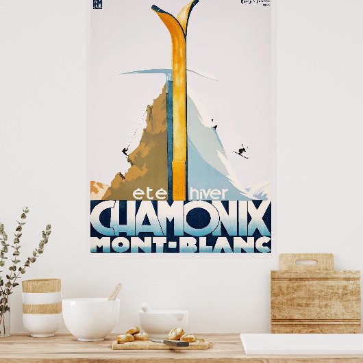 Poster Chamonix Mont Blanc (Cuisine)