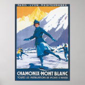 Poster Chamonix Mont Blanc (Devant)