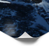 Poster Chamonix Mont Blanc Alpes françaises (Coin)